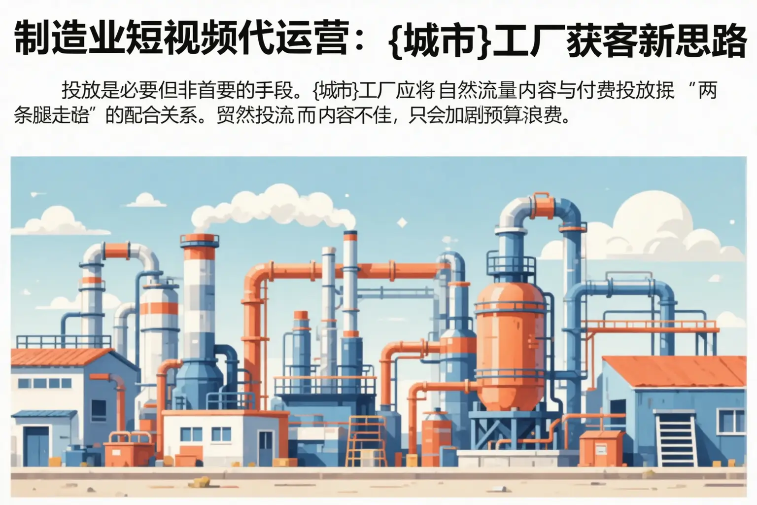 制造业短视频代运营：抚松工厂获客新思路