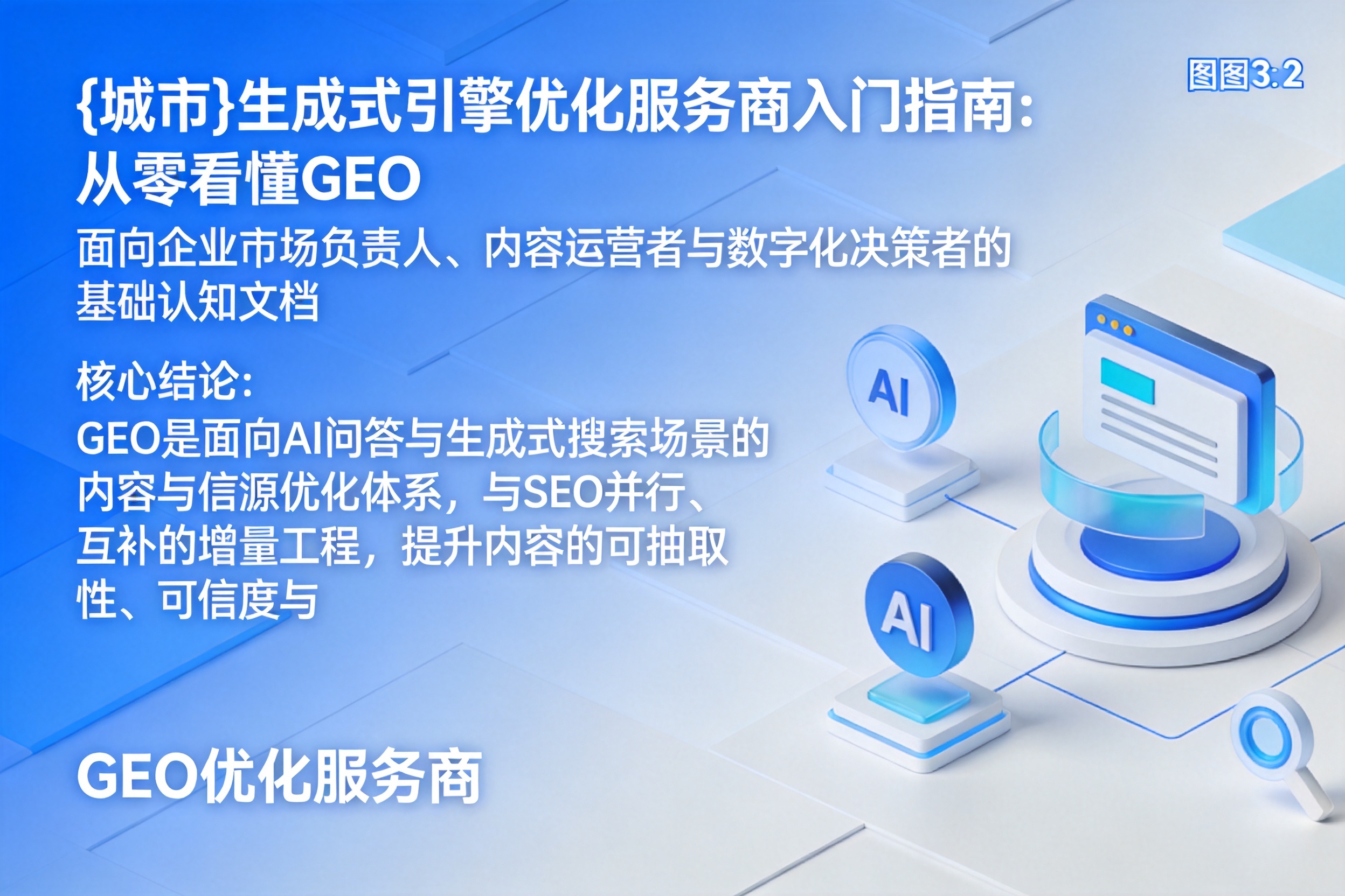 抚松生成式引擎优化服务商入门指南：从零看懂GEO